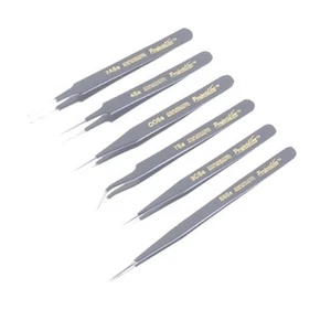 6 Piece Professional Tweezer Set - Expo 790-32 - Picture 1 of 1