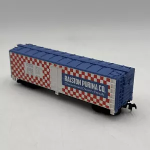 HO Scale TYCO 355E Billboard Reefer Ralston Purina M.R.S 4554 Model Train Car J4 - Picture 1 of 6