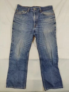 Levi's 517 Jean Men 34x30 Bootcut Mid Rise Western Cowboy Denim Blue 100% Cotton - Picture 1 of 12