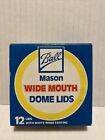 Vintage BALL Wide Mouth Mason Dome Lids Canning Pack of 12 NOS Brand New