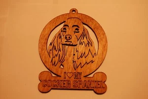COCKER SPANIEL LASER CUT Dog Ornament - Picture 1 of 1