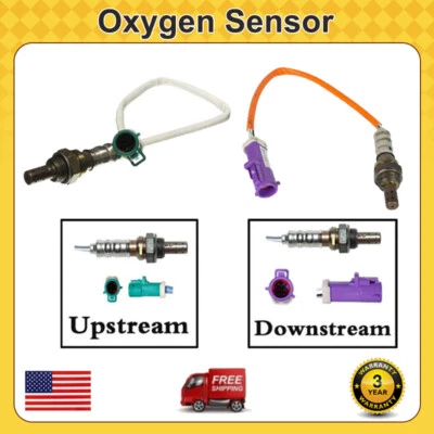 Sensor de oxígeno O2 4 pines para Ford Fiesta 2011-2019 1,6 L 2 piezas aguas arriba + aguas abajo Foto 1 de 4