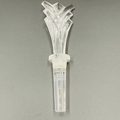 Вентилятор Towle «Sydney» полный свинцовый кристалл 6 дюймов винная бутылка/декантер пробка Австрия б/у в отличном состоянии - Изображение 1 из 4