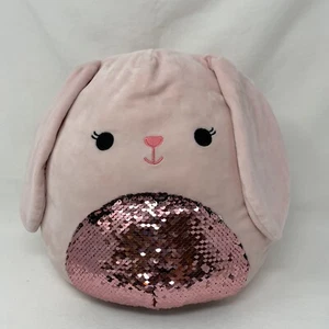 "Malvavisco blando - Bop the Pink Easter Bunny 12" de felpa (con vientre de lentejuelas) - Imagen 1 de 9