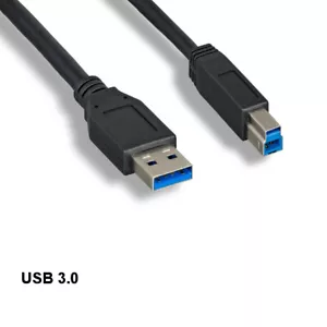 KNTK 6' USB 3.0 Typ A auf B Kabel 28AWG Drucker Scanner 5Gbps High Speed Kabel - Bild 1 von 1