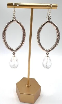 Pendientes de alambre ovalados abiertos de plata de ley Simon Sebbag Foto 1 de 4