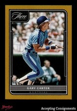 2022 Panini Three and Two Holo Gold #28 Gary Carter 05/12
