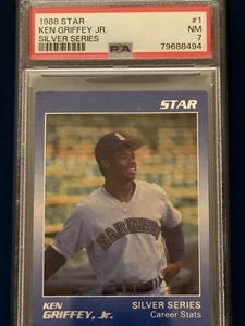 1988 Star Ken Griffey Jr. Silver Series #1 PSA 7 NM - Picture 1 of 6