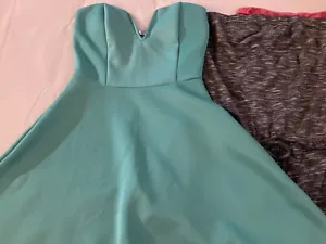 Lot 2 Strapless Dresses & 1 Romper. Pink Strapless Is Rue21, Gray Mossimo…….. - Picture 1 of 14