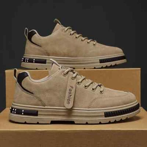 Scarpe da lavoro uomo sneakers in pelle comode casual scarpe da passeggio leggere - Foto 1 di 24