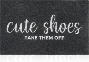 Indoor Door Mat Outdoor Welcome Large 24"X36" Black Mat for outside Home Entry C - Picture 1 of 7