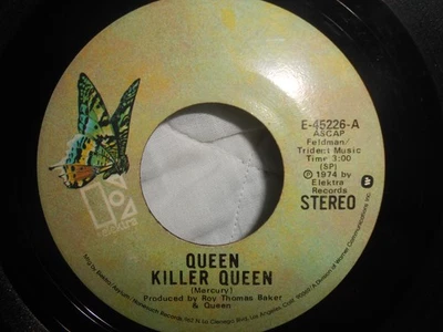 QUEEN~"KILLER QUEEN"~Orig. 1974~ROCK~CLASSIC ROCK~7'' 45rpm~ELEKTRA~VG+ - Image 1 of 2