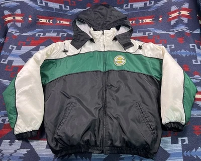 Vintage 90s Seattle Supersonics Puffer Jacket Pro Player Starter Sonics - Image 1 of 4