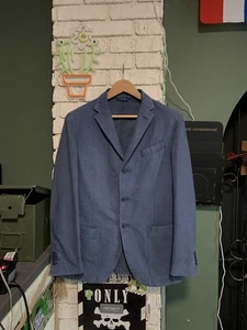 Gran Sasso Mens Cotton Patch Pockets Unilined Italian Blazer Size 52 - Picture 1 of 17