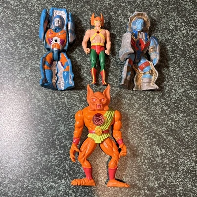 1980s Masters of the Universe Rokkon, He-Man, Vampire Man MOTU stonedar Figures - Image 1 of 4