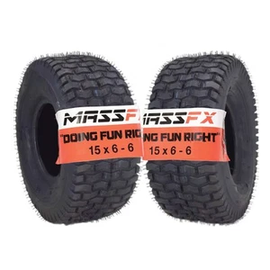 MASSFX 15x6-6 Rasenmäher-, Rasen-, Rasen- & Gartenreifen 4-lagig 15x6x6 (2er Pack) - Bild 1 von 9