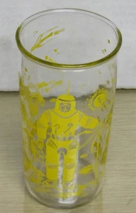 1950-60’s SPACE 5.25” drinking glass - Yellow print - NM - Picture 1 of 3