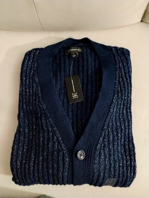 Suéter cárdigan metálico para hombre INC (International Concepts) talla grande Foto 1 de 4