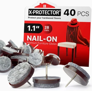 Nailon Felt Pads 40 Pcs 1.1" Felt Furniture Pads Felt Chair Pads For Hardwood Fl - Picture 1 of 20