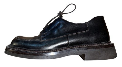 Prada Scarpe Derby Runway in Pelle Marrone Scuro UK 5.5 EU 38.5 Made in Italy