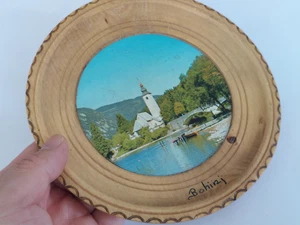 Holz Wandteller Bohinj Slowenien Dekoteller - Bild 1 von 6