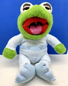 1984 Hasbro Softies Henson Muppet Babies From Pampers - Baby Kermit - Picture 1 of 6