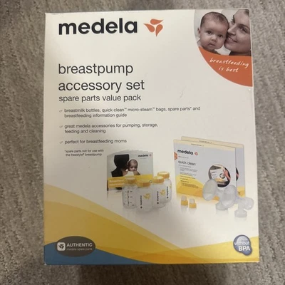 Juego de accesorios de extractor de leche Medela para almacenamiento de bombeo alimentación y limpieza 67179 Foto 1 de 4