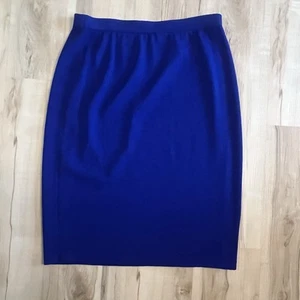 St. John Collection Midirock blau Strick Marie grau Damen 14 - Bild 1 von 6