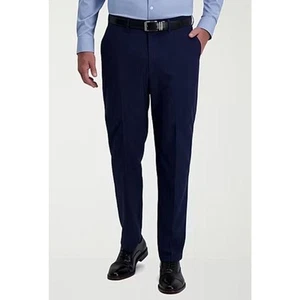 Pantalone separato Haggar uomo elegante lavaggio con tuta Repreve blu notte 40x32 $100 - Foto 1 di 7
