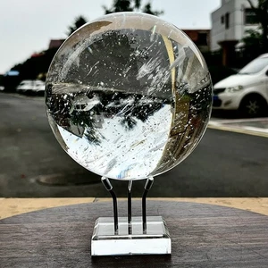 5.63LB 130mm Clear melting Quartz sphere Quartz White Crystal ball Healing - Picture 1 of 13