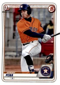 2020 Bowman Prospects Baseball #61 Jeremy Pena Houston Astros 1st Rookie Card - Picture 1 of 2