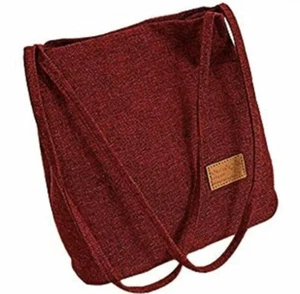 AUSTARK Shopping Shoulder Tote Bag, Casual Hobo Handbag School Work (Red) Shoes - Picture 1 of 3