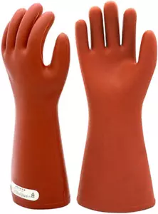 Electrical Insulated Rubber Gloves Electrician 12KV High Voltage Safety - Picture 1 of 7