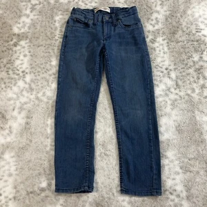 Levi’s 502 Jeans Boys 8 24x22 Adjustable Elastic Regular Taper Stretch Blue - Picture 1 of 13