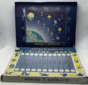 Juego de mesa vintage itinerante satélite Hit the Moon B con plásticos moldeados - Imagen 1 de 13