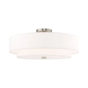Livex Lighting 5 Lt Brushed Nickel Ceiling Mount - Picture 1 of 5