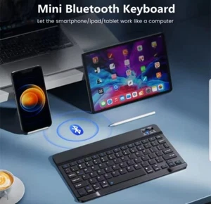 Mini Bluetooth Keyboard Wireless 10Inch Backlit Keyboard - Picture 1 of 8