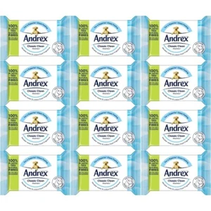 Andrex Toilet Tissue Classic Clean Washlets Moist 36 Wipes x 12 - Picture 1 of 7