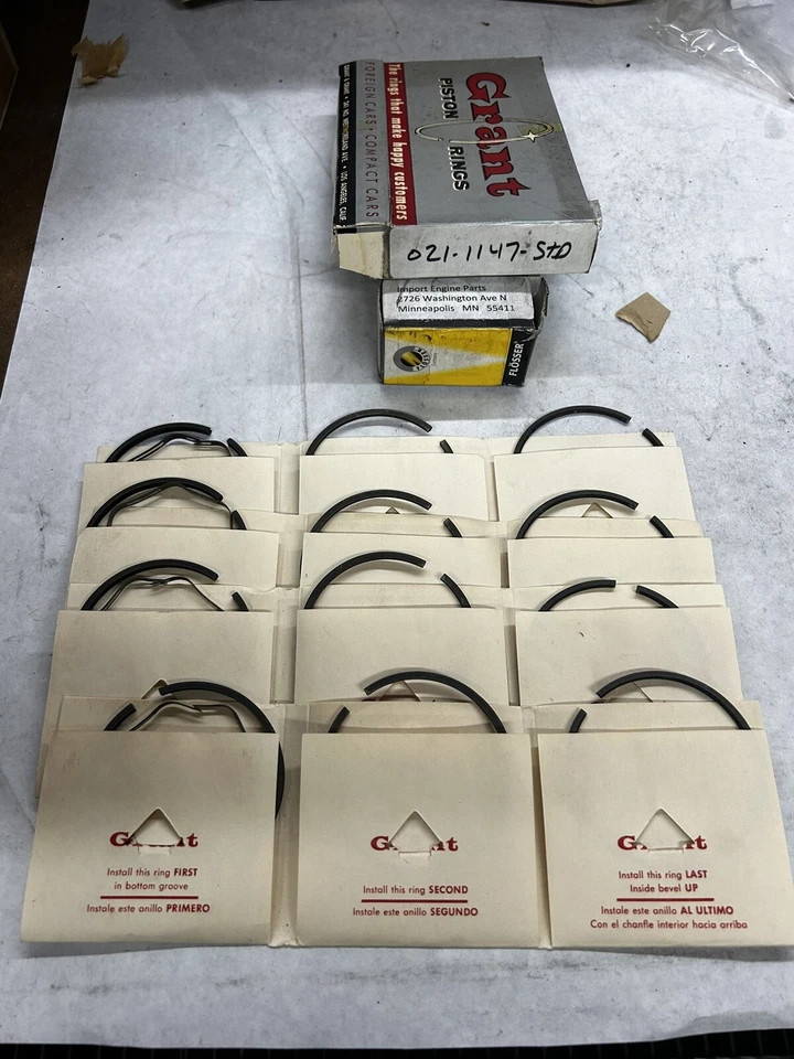 ANILLOS DE PISTÓN PARA LANCIA APPIA 1089cc V4 68mm 1955-1964 021-1147-STD Foto 1 de 4