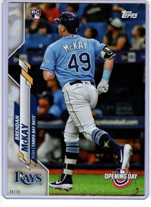 Brendan McKay 2020 Topps Opening Day Image Variations 5x7 #1 /49 Rays 