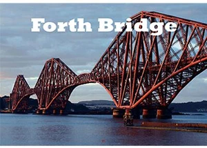 Forth Road Bridge Nacht und Tag Kühlschrankmagnet 3D Hologramm Effekt linsenförmig - Bild 1 von 2