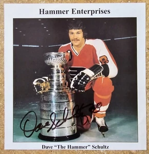 Dave Schultz Hammer Enterprises handsigniertes Farbfoto 6 1/2 x 6 1/2 - Bild 1 von 1