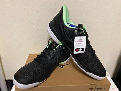 Mizuno Men's Wave Exceed Tour 5 AC Tennis Shoes Black/White/Green - Image 1 of 3