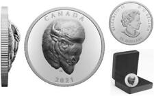 Canada - 2021 'Bold Bison - EHR' Extraordinarily High Relief $25 Silver Coin 1oz