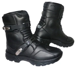 MTECH Adventure Motorbike Low Boots Motorcycle Water Proof Touring Boots Black - Picture 1 of 12