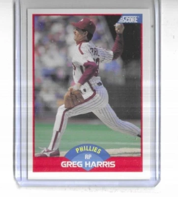1989 Score #476 Greg Harris Philadelphia Phillies - Image 1 of 2
