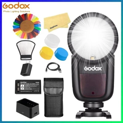 Godox V1-N Round Head Camera Flash Speedlite TTL 2.4G Speedlight for Nikon DSLR- - Image 1 of 4
