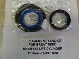Great Bend 440 Replaces 50037808 seal kit for lift Cyl 3" bore 1-3/4" Rod GB 440 - Picture 1 of 4