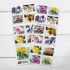 Snowy Beauty Flowers 2022 Forever Postage Stamp Book of 20 Self-Stick for USP...