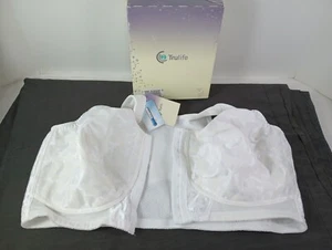 42DD Trulife Mandy Full Coverage Comfort Strap Mastectomy Bra Front Closure - Picture 1 of 8
